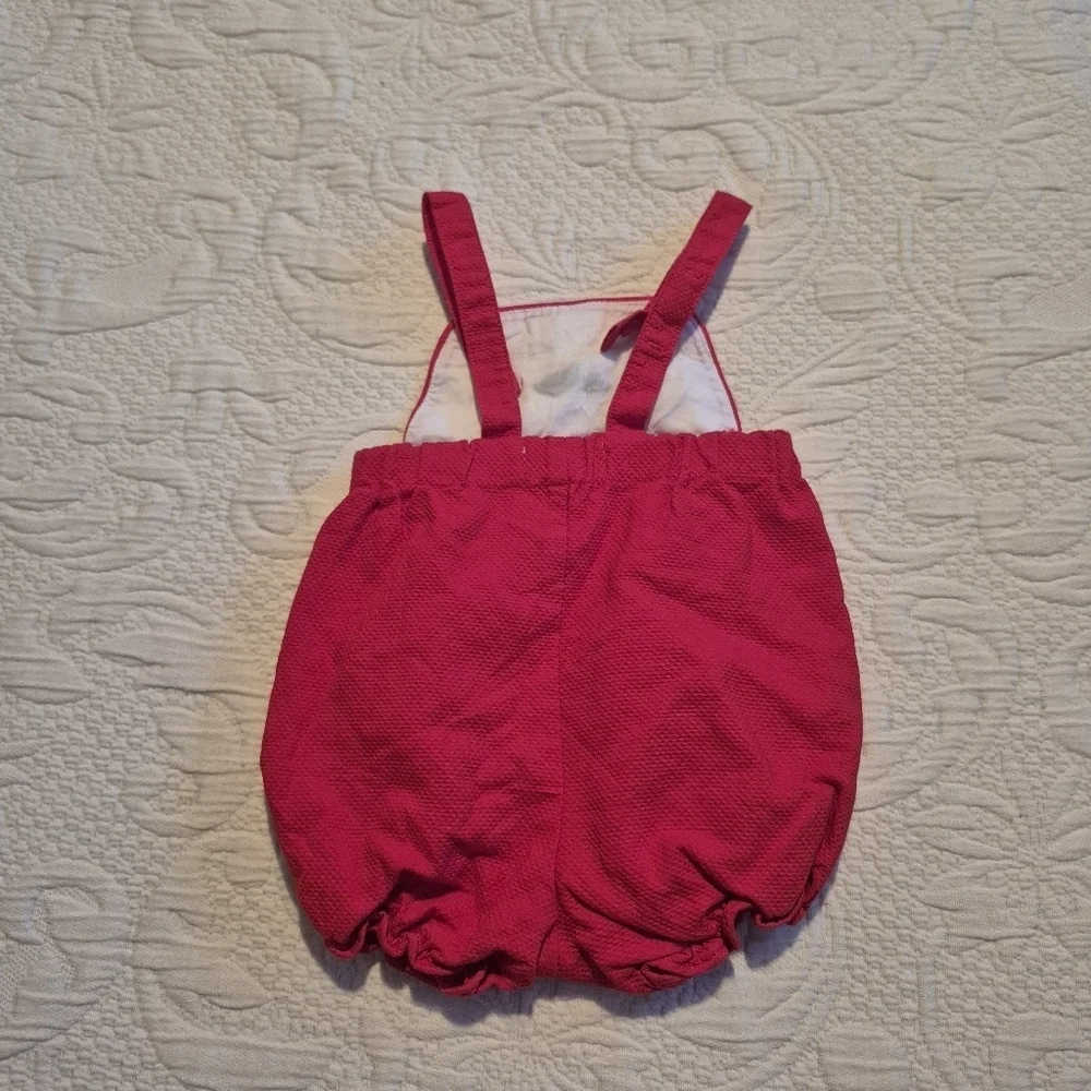 Janie and Jack girls size 0-3 months Layette watermelon bubble romper 2014 VGUC - Picture 2 of 5